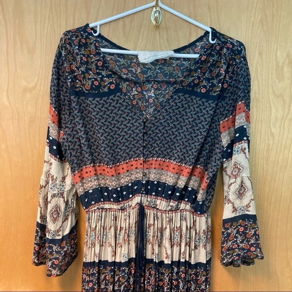 CALIFORNIA MOONRISE Sz S Cottagecore Bohemian Flowy Bohemian Dress - Picture 2 of 9